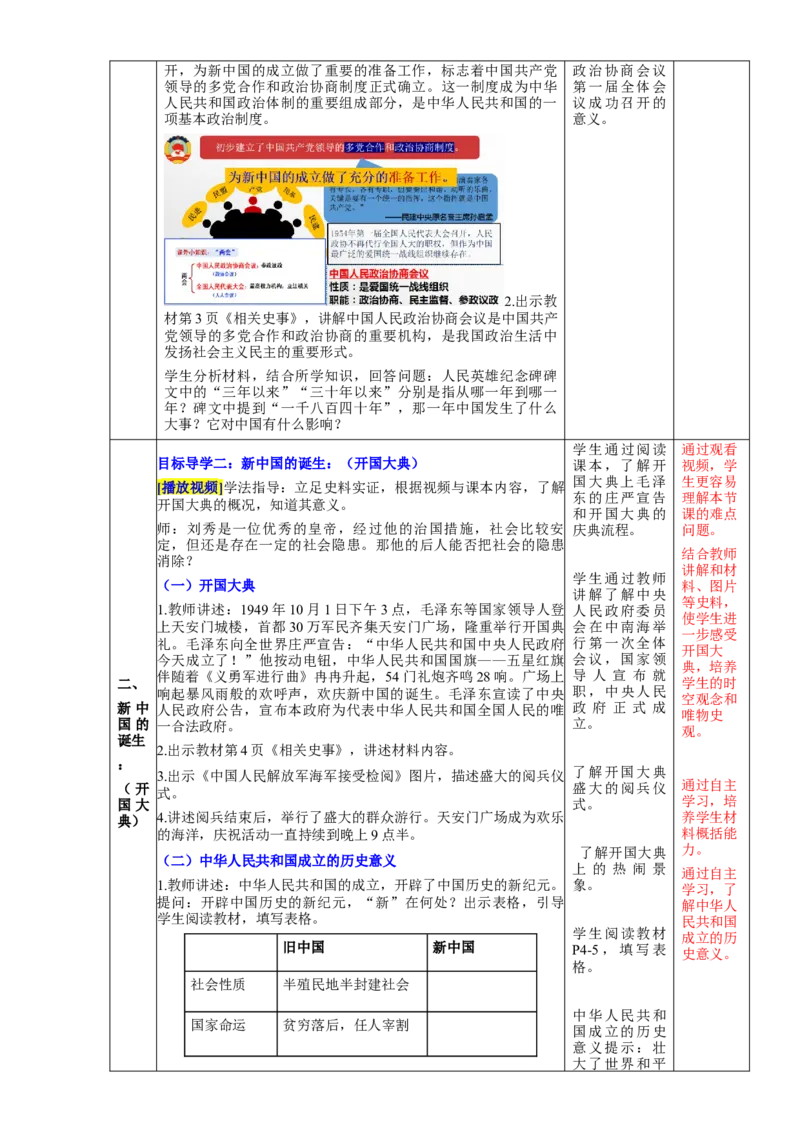 第一单元中华人民共和国的成立和巩固（大单元教学设计）-（统编版）_新八下历史_00、更新资料3月23日_第二套(4)_大单元教学课件+教学设计-U40