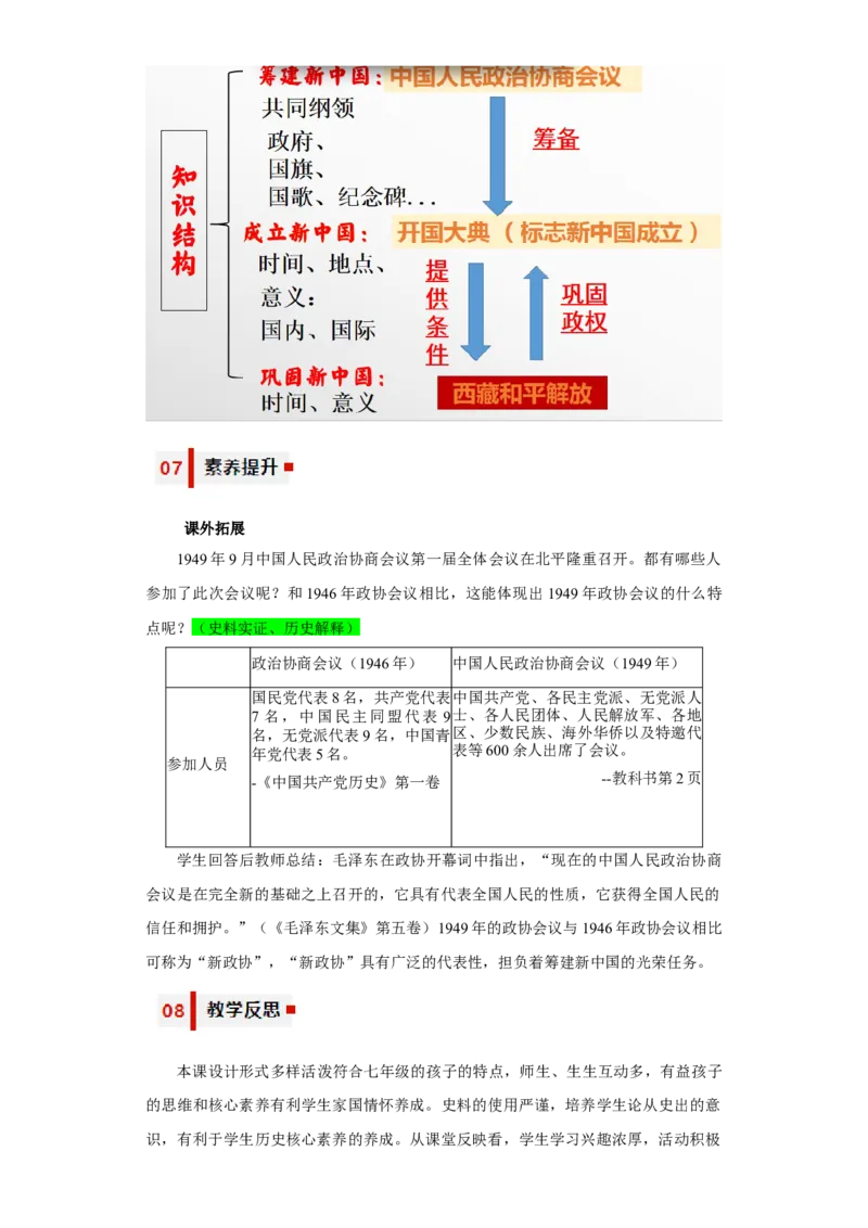 第一单元中华人民共和国的成立和巩固（大单元教学设计）-（统编版）_新八下历史_00、更新资料3月23日_第二套(4)_大单元教学课件+教学设计-U40