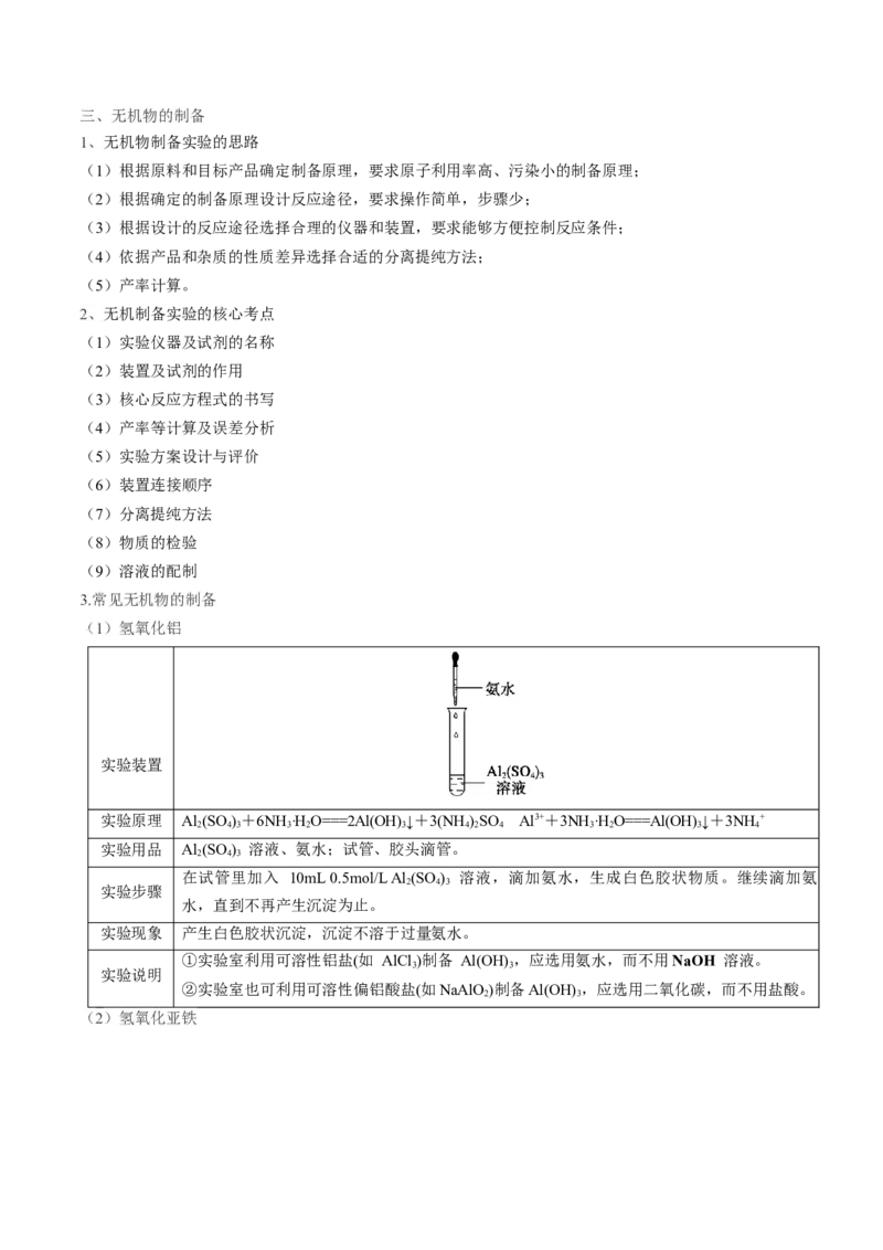 高考解密14综合实验探究（讲义）-高频考点解密2023年高考化学二轮复习讲义+分层训练（新高考专用）（解析版）_05高考化学_新高考复习资料_2023年新高考资料_二轮复习