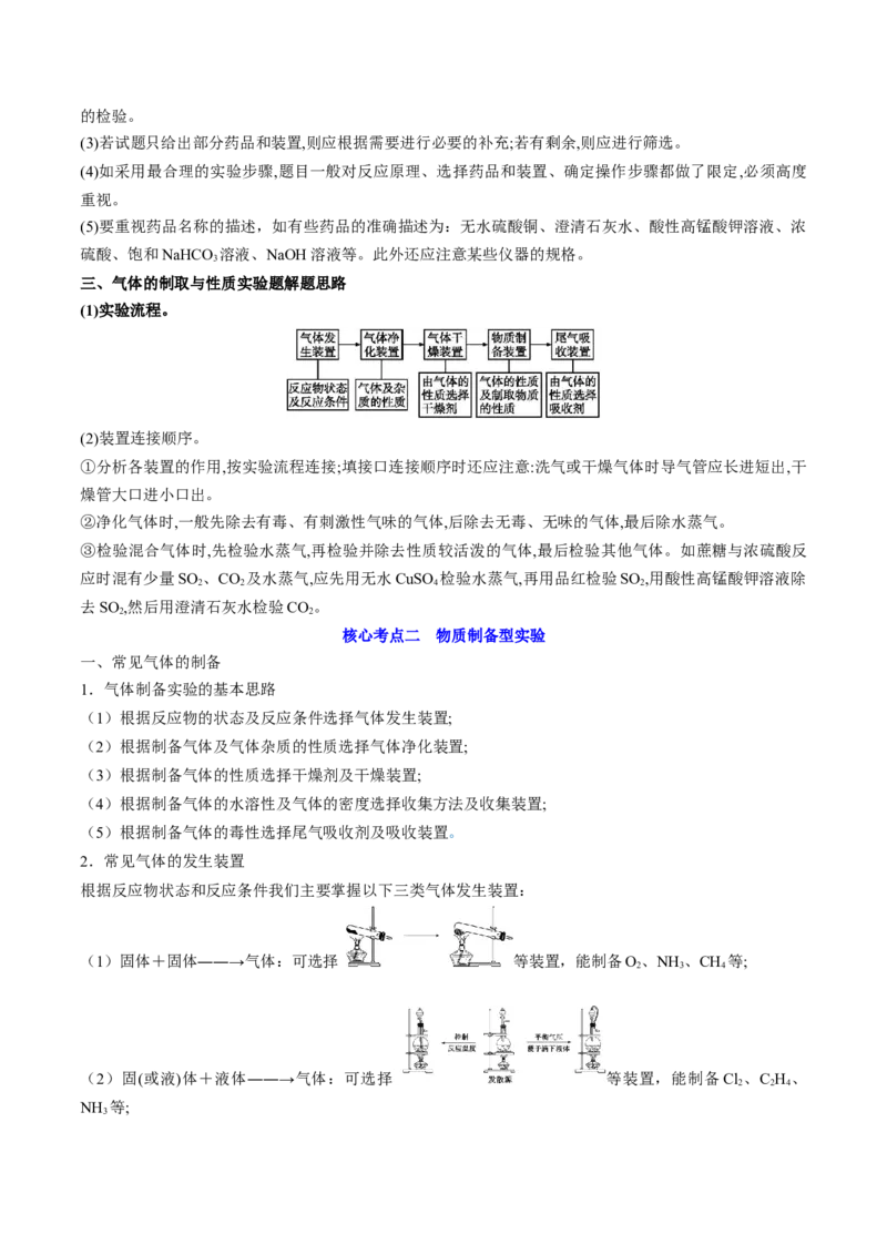 高考解密14综合实验探究（讲义）-高频考点解密2023年高考化学二轮复习讲义+分层训练（新高考专用）（解析版）_05高考化学_新高考复习资料_2023年新高考资料_二轮复习