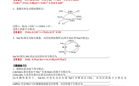 考点三氧还原方程式的配平与书写（解析版）_05高考化学_2025年新高考资料_一轮复习_2025年高考化学一轮复习基础知识讲义（新高考通用）（完结）_专题三化学基本概念