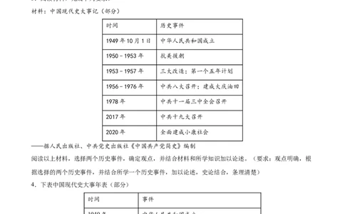 期末复习&middot;历史观点论述题专项50练（1-11课）（学生版）_新八下历史_00、更新资料3月23日_第二套(4)_期末专项复习-U269_2024版