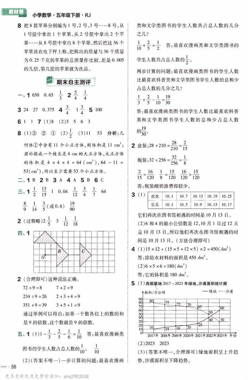 26春《练习帮》人教数学五下_26春人教版数学三下_09、练习题+试卷合集_-26春《教材帮》_26春《教材帮》人教数学5下
