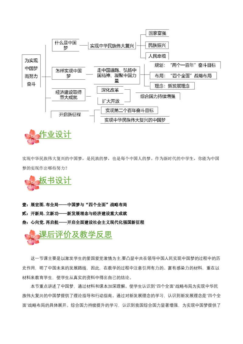 第11课为实现中国梦而努力奋斗（教学设计）-（部编版）_新八下历史_00、更新资料3月23日_第二套(4)_教学设计