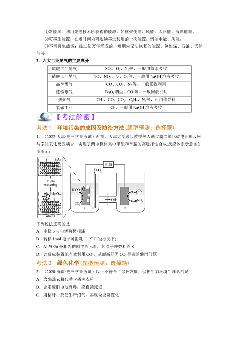 解密01物质分类STSE化学用语（讲义）-高频考点解密2023年高考化学二轮复习讲义+分层训练（全国通用）（原卷版）_05高考化学_通用版（老高考）复习资料_2023年复习资料_二轮复习