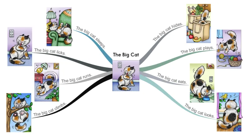 thebigcat_《小学思维导图》_思维导图语数英第二套_英语_思维导图_思维导图RAZA