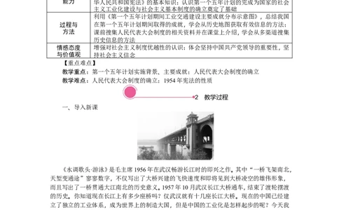 第4课　新中国工业化的起步和人民代表大会制度的确立_新八下历史_19、赠送其它资料_旧版_03课件+教案8下历史_八年级下册历史教案2