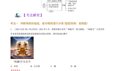 解密01物质分类STSE化学用语（讲义）-高频考点解密2023年高考化学二轮复习讲义+分层训练（全国通用）（解析版）_05高考化学_通用版（老高考）复习资料_2023年复习资料_二轮复习