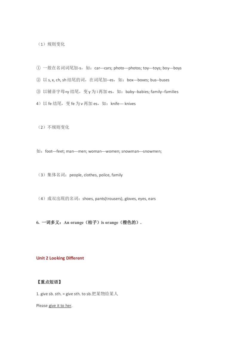 仁爱版初中英语七年级上册知识点_24秋《初中各科知识点梳理》_初中英语《知识梳理》7-9年级上下册_知识梳理_仁爱版初中英语7-9年级上下册知识梳理