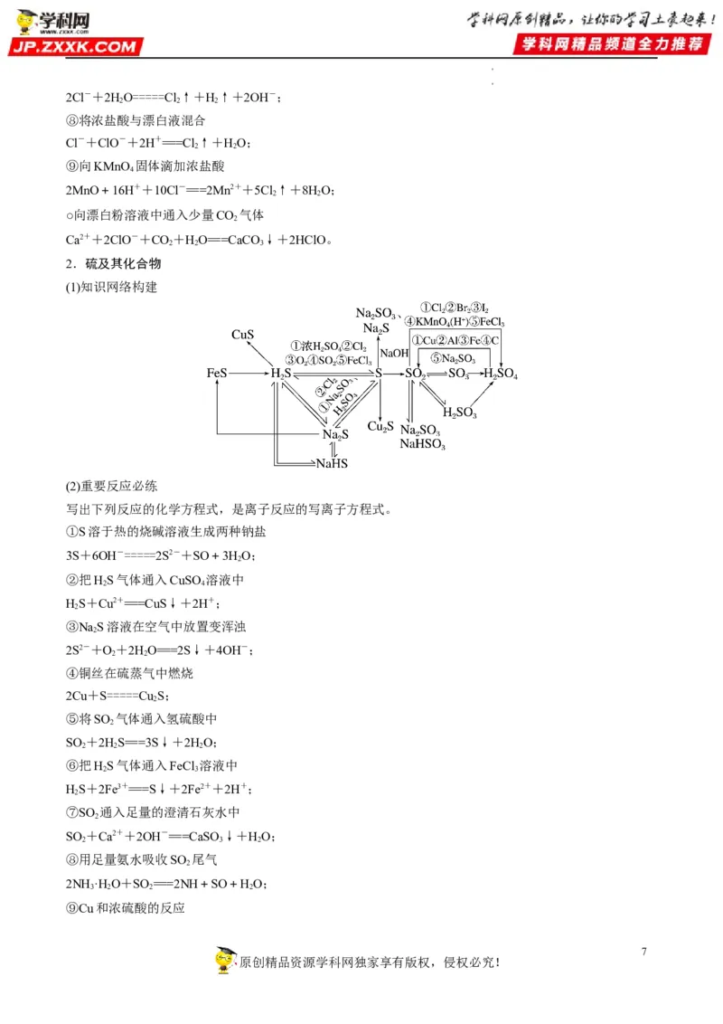 重难点08常见无机物的性质与转化（原卷版）_05高考化学_新高考复习资料_2023年新高考资料_专项复习_2023年高考化学热点&middot;重点&middot;难点专练（新高考专用）_939