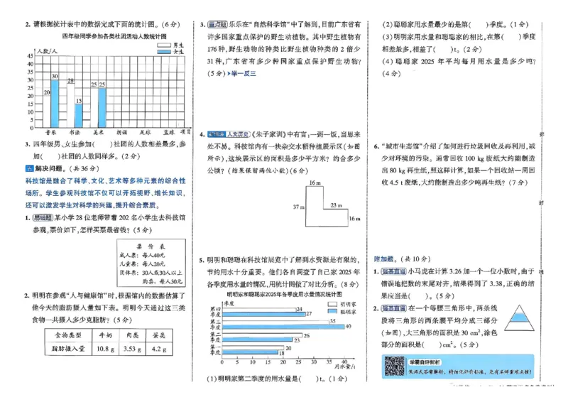 26春4下人教数学学霸提优大试卷_26春人教版数学三下_09、练习题+试卷合集_-26春《提优大试卷》