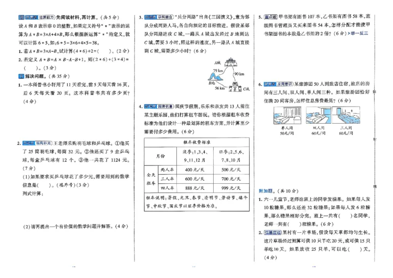 26春4下人教数学学霸提优大试卷_26春人教版数学三下_09、练习题+试卷合集_-26春《提优大试卷》