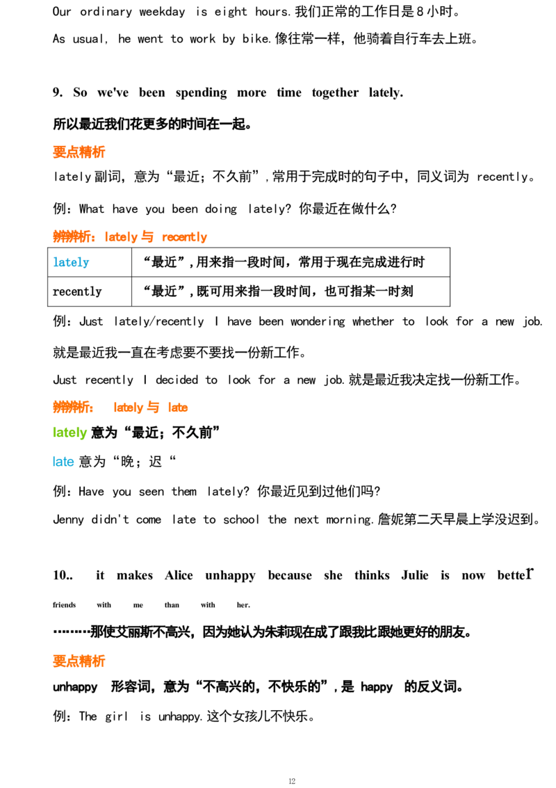 1_24秋《初中各科知识点梳理》_初中英语《知识梳理》7-9年级上下册_重点知识_人教版初中英语_下册_九下_UNIT11