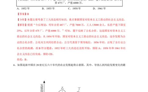 历史01卷（人教版八年级下册全部）（全解全析）_新八下历史_19、赠送其它资料_旧版_07习题试卷8下历史_4、期末试卷
