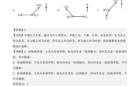 专项训练02：根据路线图确定物体的位置（教师版）-（人教版）_26春人教版数学三下_00、更新资料3月18日_单元复习专项-K48_2025版