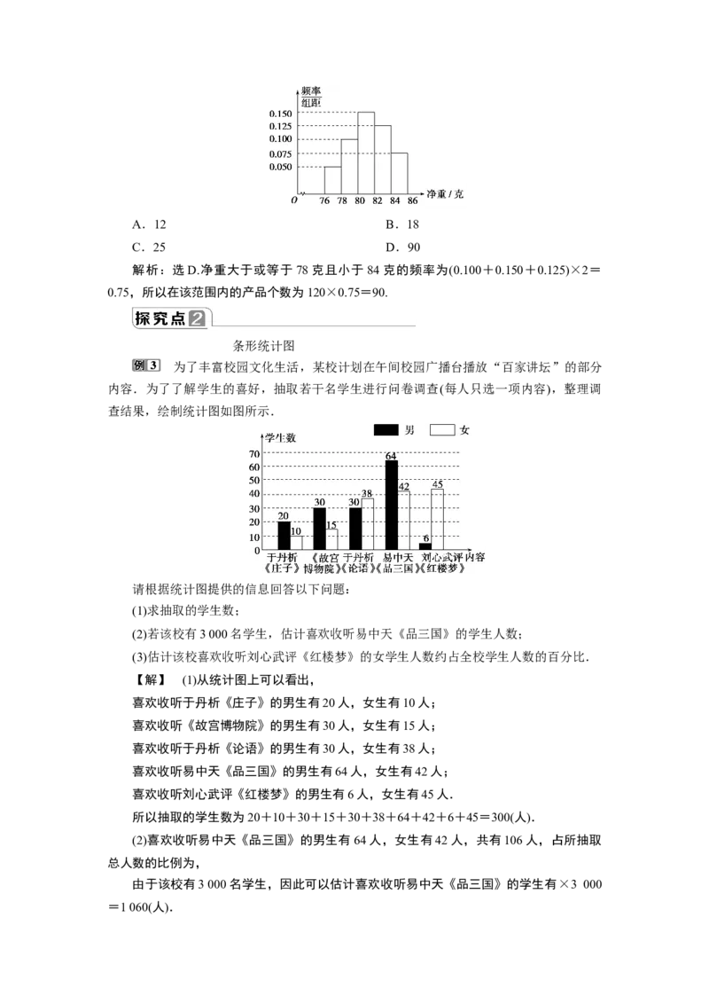 9．2.1　总体取值规律的估计9．2.2　总体百分位数的估计_化学课件_高中数学必修一二_2020年新改版--高中数学必修2（课件+学案+练习+章末复习）_29．2　用样本估计总体