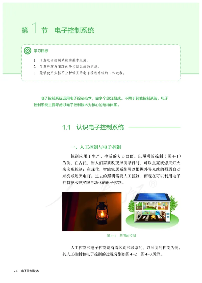 普通高中教科书&middot;通用技术选择性必修电子控制技术(1)_高中全套电子教材及答案。_01高中电子教材全套_通用技术_人教版_高中年级_选择性必修1