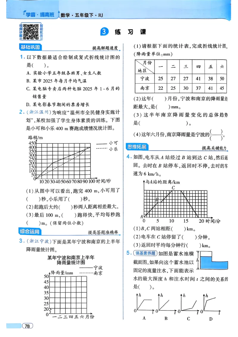 26春五年级下册四星学霸-数学人教四星学霸提高班-主书_26春人教版数学三下_09、练习题+试卷合集_-26春《学霸提高班》_小学数学《学霸提高班》1-6年级下册（26春）