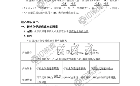 必修2第六章第二节化学反应的速率与限度（1）_新人教版高中化学必修一、二_新人教版高中化学必修下册_101教育学（下学期）配套学案和练习