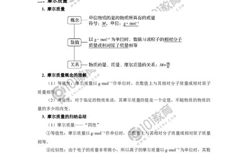 必修1第二章第三节物质的量（1）_新人教版高中化学必修一、二_新人教版高中化学必修上册_101教育高一化学配套学案和练习