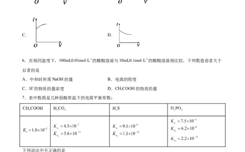 考点巩固卷09水溶液中的离子反应与平衡&nbsp;-2024年高考化学一轮复习考点通关卷（新高考通用）（原卷版）_05高考化学_2024年新高考资料_1.2024一轮复习