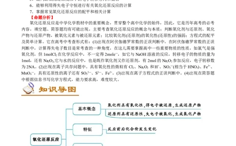 解密03氧化还原反应(讲义)-高频考点解密2021年高考化学二轮复习讲义+分层训练_05高考化学_新高考复习资料_2021新高考资料