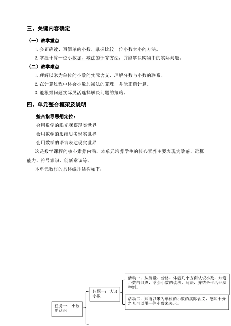 《小数的初步认识》单元整体设计_26春人教版数学三下_19、赠送其它资料_新建文件夹_三年级数学下册（人教版）_大单元教学课件+教学设计-K57_7.4解决问题教学设计+课件