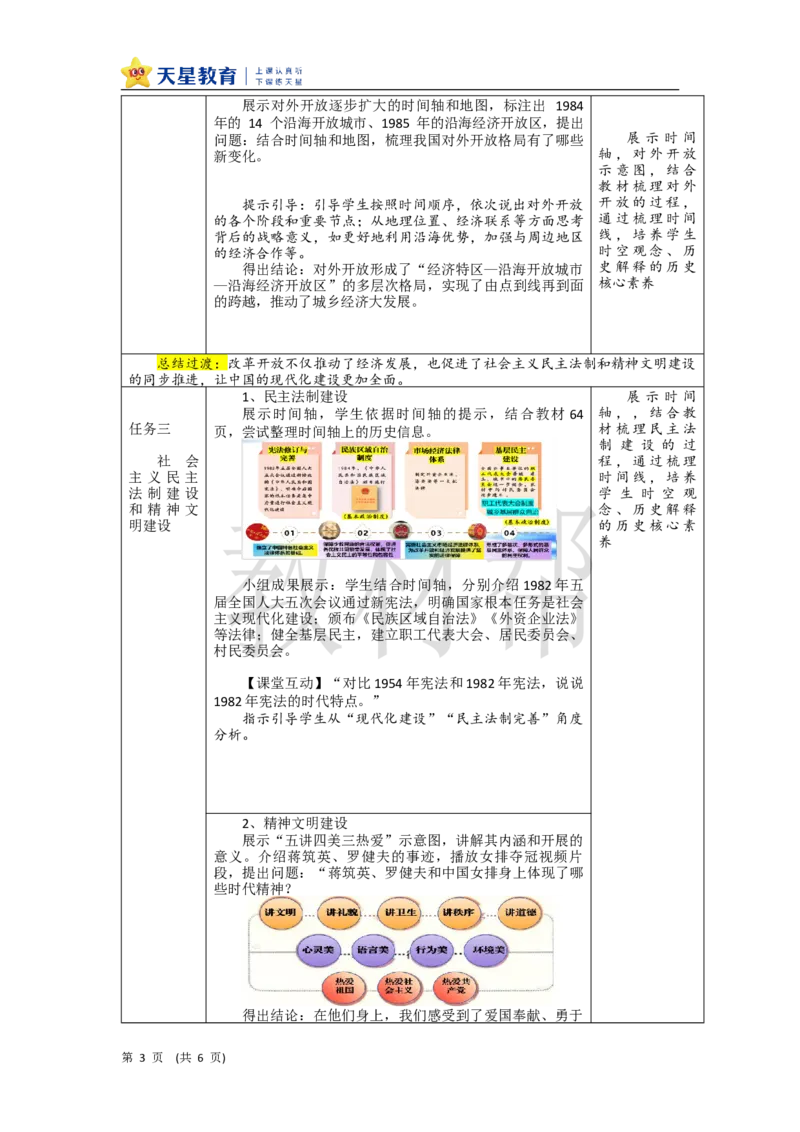 教学设计第10课《改革开放和社会主义现代化建设的全面展开》_新八下历史_00、上课课件PPT+教案更新中_第三单元