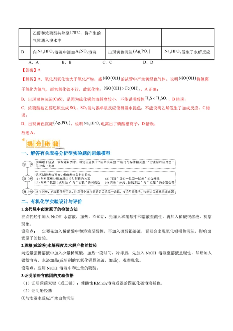 题型07化学实验基础（选择题）（解析版）_05高考化学_2024年新高考资料_2.2024二轮复习_2024年高考化学二轮热点题型归纳与变式演练（新高考通用）