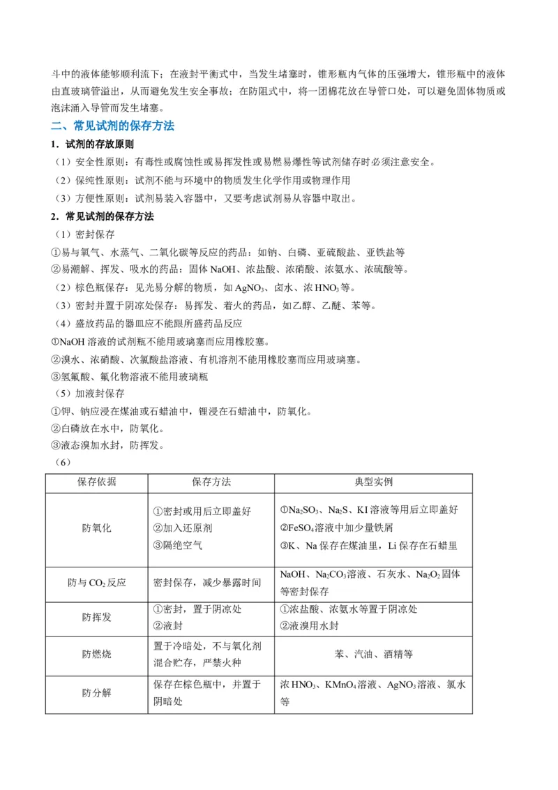 题型07化学实验基础（选择题）（解析版）_05高考化学_2024年新高考资料_2.2024二轮复习_2024年高考化学二轮热点题型归纳与变式演练（新高考通用）