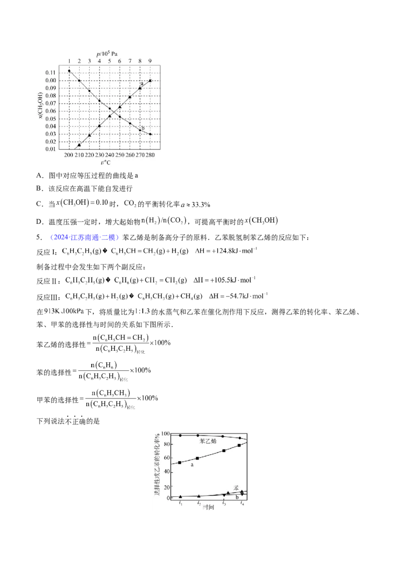 通关08化学反应速率及化学平衡（原卷版）-备战2024年高考化学抢分秘籍（新高考专用）_05高考化学_2024年新高考资料_5.2024三轮冲刺_备战2024年高考化学抢分秘籍（新高考专用）322209527