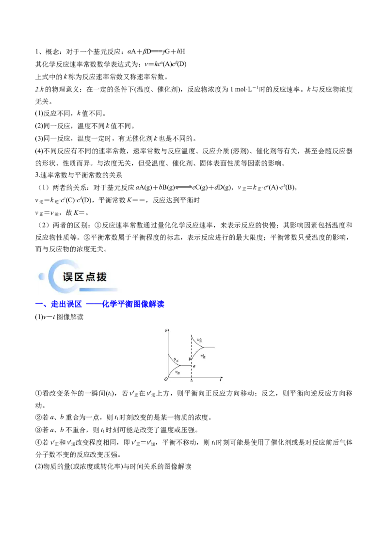 通关08化学反应速率及化学平衡（原卷版）-备战2024年高考化学抢分秘籍（新高考专用）_05高考化学_2024年新高考资料_5.2024三轮冲刺_备战2024年高考化学抢分秘籍（新高考专用）322209527