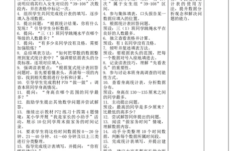 5.3复式统计表（2）核心素养教案（表格式）三年级下册数学人教版_26春人教版数学三下_00、教案3套完整版_第2套表格式核心素养教案-全册合在一起_课课教案_第5单元数据的收集与整理