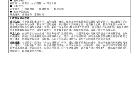 5.3复式统计表（2）核心素养教案（表格式）三年级下册数学人教版_26春人教版数学三下_00、教案3套完整版_第2套表格式核心素养教案-全册合在一起_课课教案_第5单元数据的收集与整理