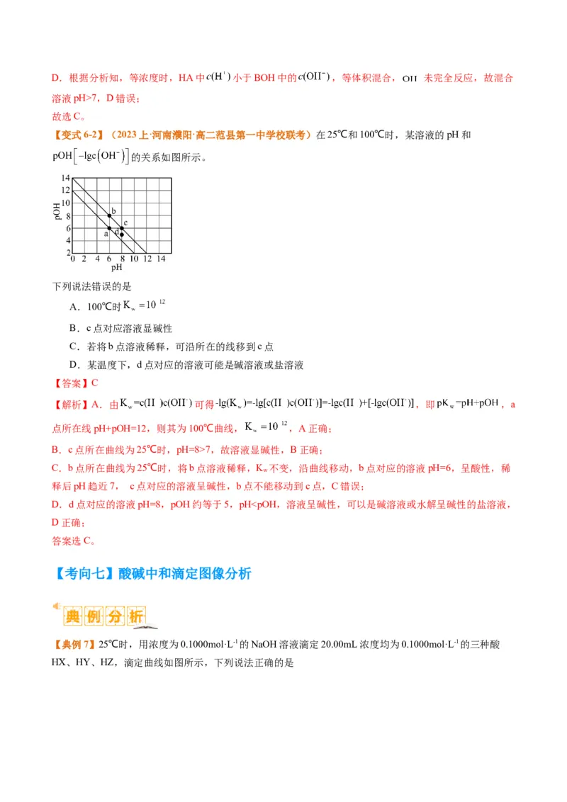 题型14电解质溶液（解析版）_05高考化学_2024年新高考资料_2.2024二轮复习_2024年高考化学二轮热点题型归纳与变式演练（新高考通用）