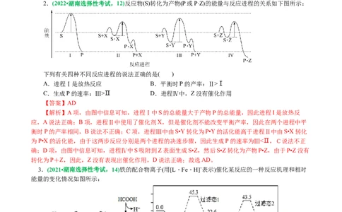 重难点突破反应机理的图象分析与应用(解析版)_05高考化学_2024年新高考资料_2.2024二轮复习_2024年高考化学二轮复习讲练测（新教材新高考）