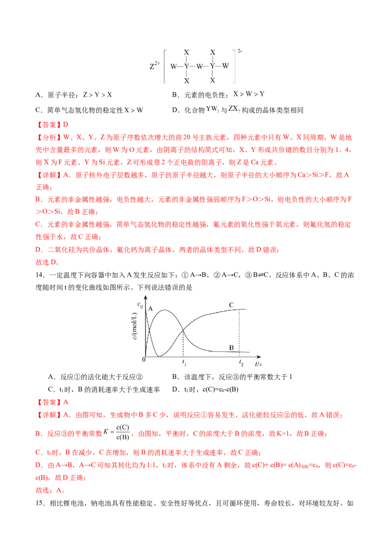 黄金卷08-赢在高考&middot;黄金8卷备战2024年高考化学模拟卷（广东专用）（解析版）_05高考化学_2024年新高考资料_4.2024高考模拟预测试卷