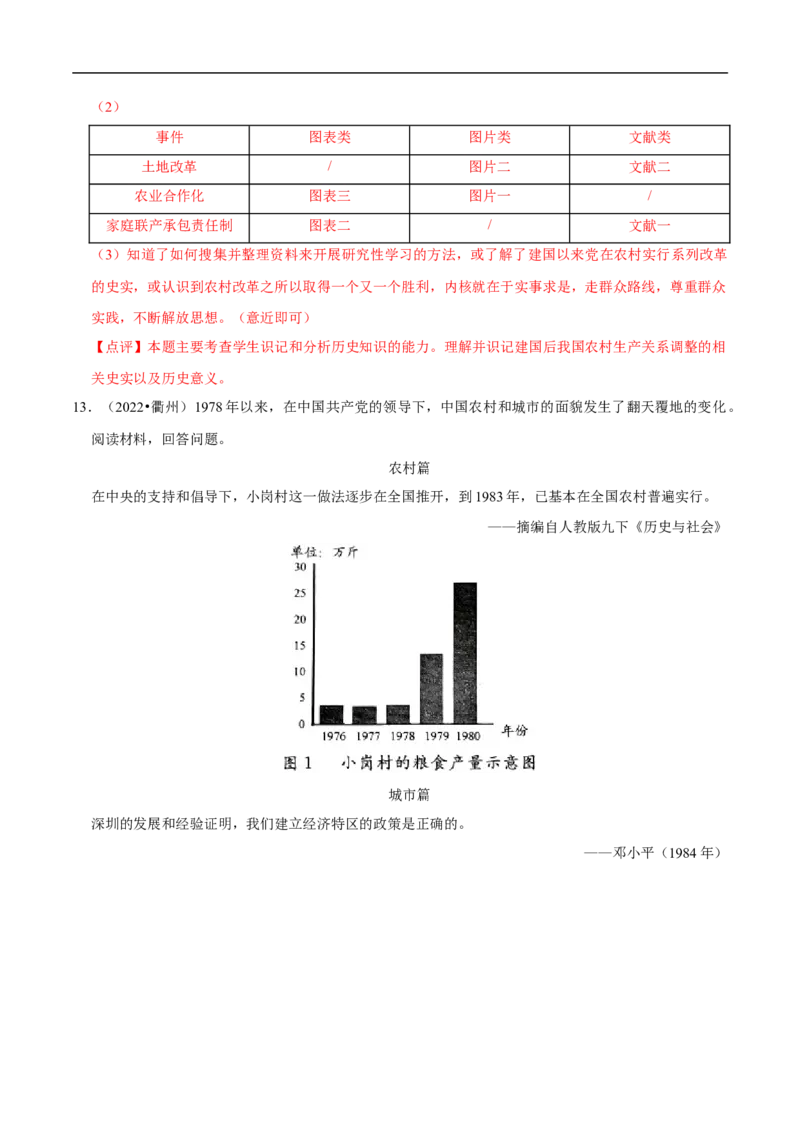 集训05八下历史材料题真题集训30题（解析版）_新八下历史_00、更新资料3月23日_新版_第三套_第二套_2026春季新版-持续更新中_10.试题_专项训练