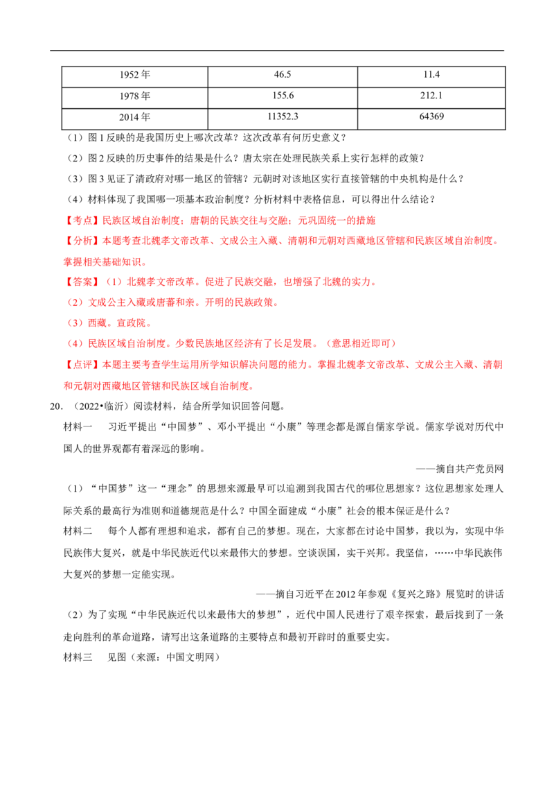 集训05八下历史材料题真题集训30题（解析版）_新八下历史_00、更新资料3月23日_新版_第三套_第二套_2026春季新版-持续更新中_10.试题_专项训练
