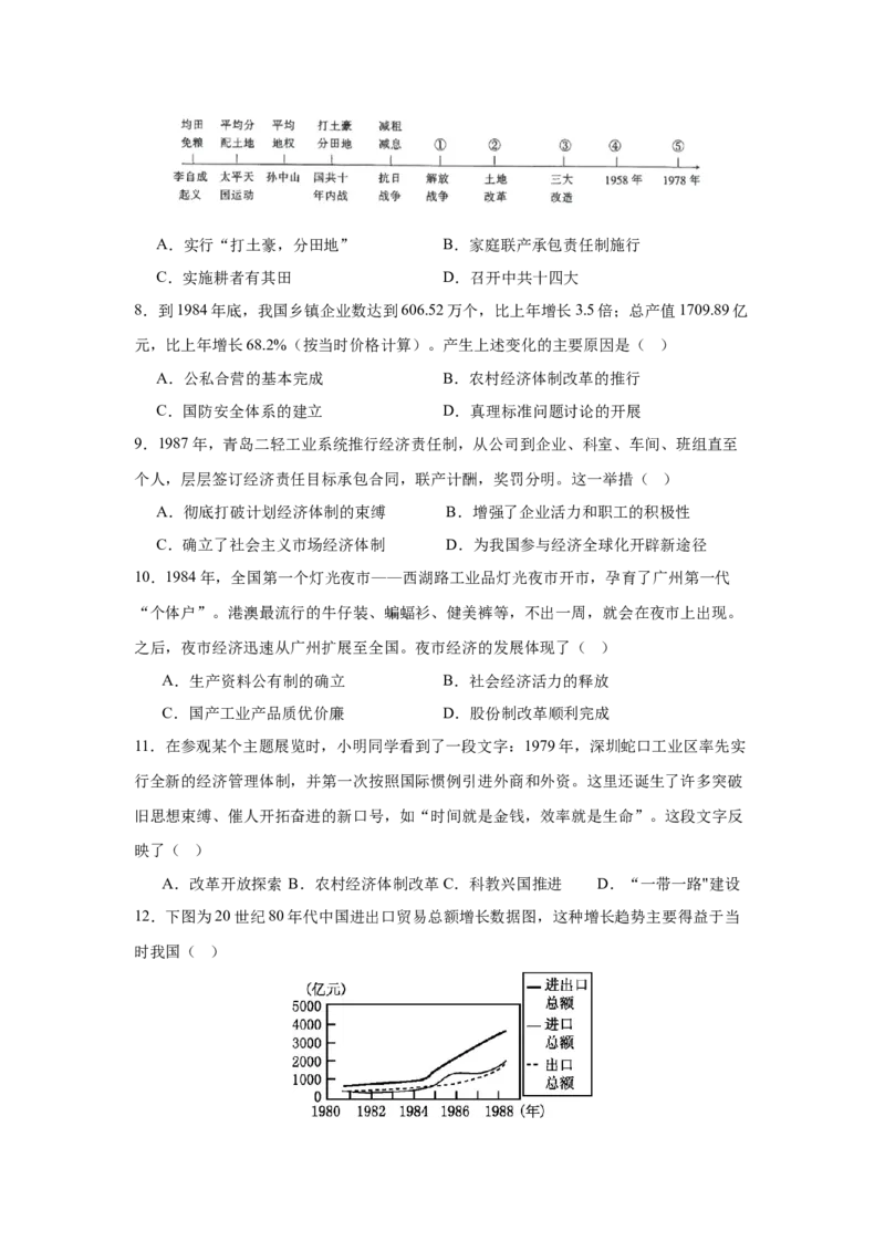 第9课改革开放的起步核心背记与分层作业_新八下历史_00、更新资料3月23日_新版_第三套_第二套_2026春季新版-持续更新中_00.大单元教案+PPT课件+分层作业第2套已更完第13课