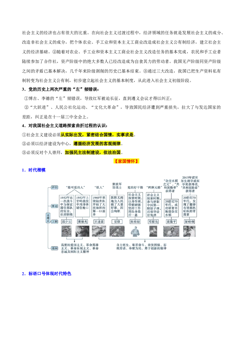考点清单01++第1_3单元（考点清单）-2023-2024学年八年级历史下册期末满分冲刺复习攻略_新八下历史_19、赠送其它资料_旧版_12复习课件8下历史