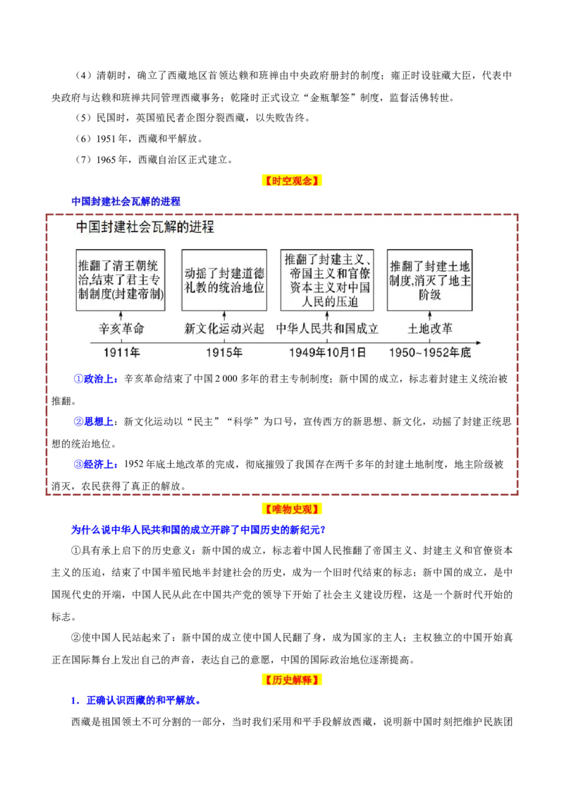 考点清单01++第1_3单元（考点清单）-2023-2024学年八年级历史下册期末满分冲刺复习攻略_新八下历史_19、赠送其它资料_旧版_12复习课件8下历史