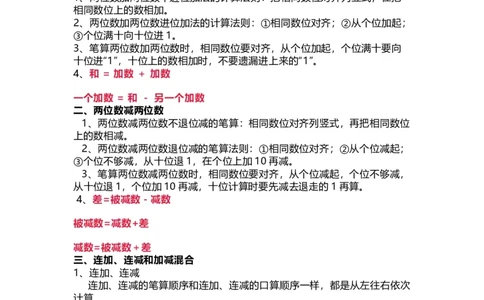 人教版数学二年级上册知识点汇总_《小学各科知识点》_小学数学《知识梳理》1-6年级上下册_上册_人教版小学数学1-6年级上册知识汇总