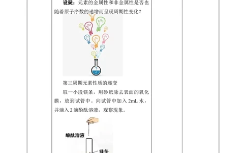 (教案)元素周期律_化学课件_高中化学第一册_第四章物质结构元素周期律