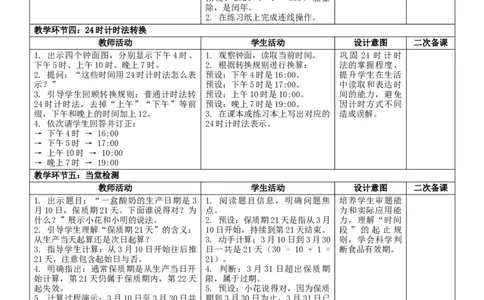 7.4常见的量核心素养教案（表格式）三年级下册数学人教版_26春人教版数学三下_00、教案3套完整版_第2套表格式核心素养教案-全册合在一起_课课教案_第7单元复习与关联