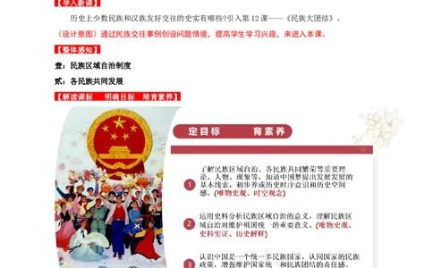 第12课民族大团结（教学设计）-（部编版）_新八下历史_00、更新资料3月23日_第二套(4)_教学设计