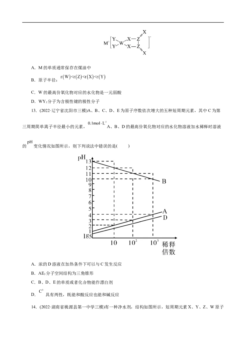 考点7元素周期律和元素周期表（原卷版）_05高考化学_通用版（老高考）复习资料_2023年复习资料_一轮复习_备战2023年高考化学一轮复习考点帮（全国通用）