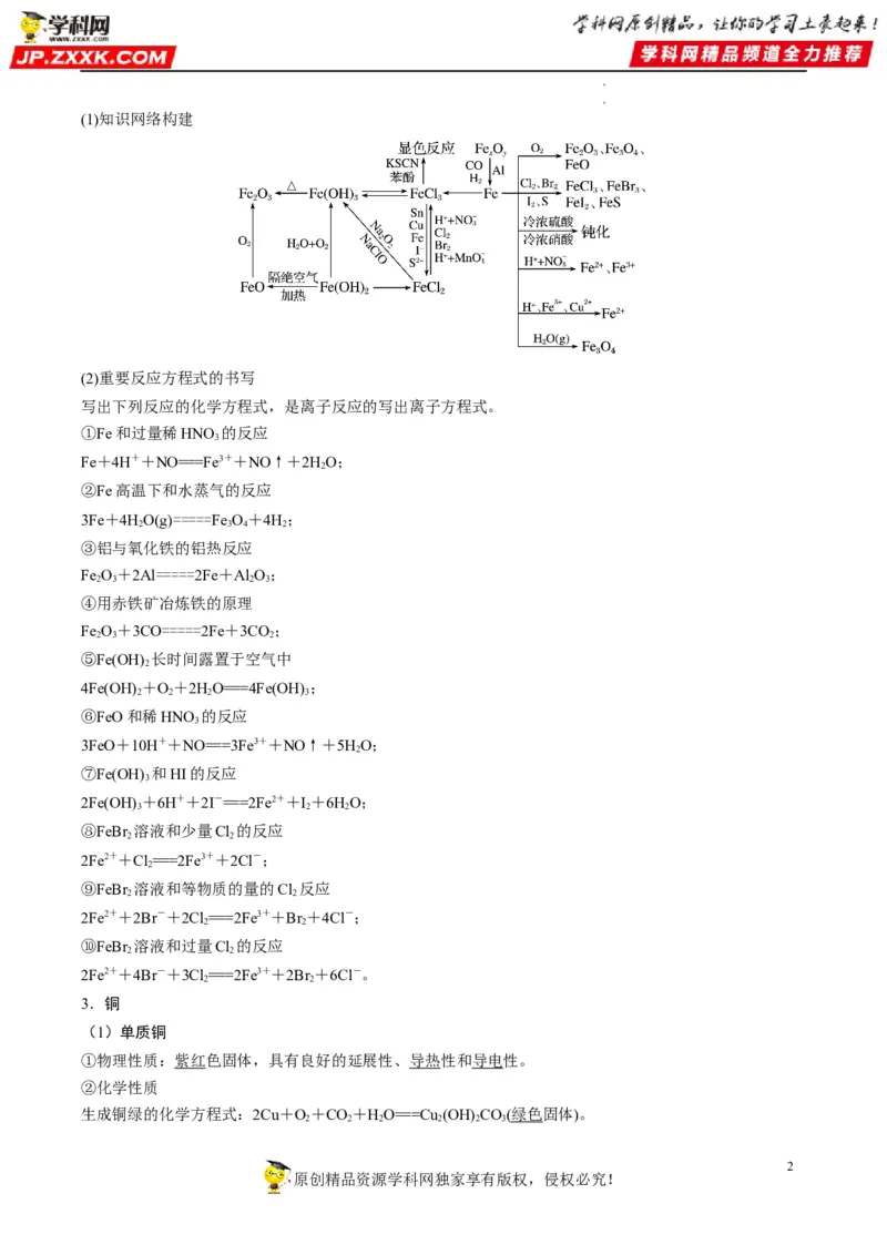 重难点08常见无机物的性质与转化（解析版）_05高考化学_新高考复习资料_2023年新高考资料_专项复习_2023年高考化学热点&middot;重点&middot;难点专练（新高考专用）_585
