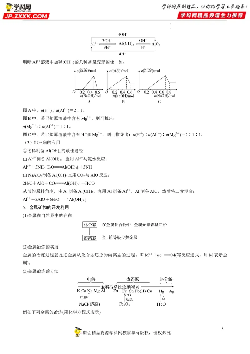 重难点08常见无机物的性质与转化（解析版）_05高考化学_新高考复习资料_2023年新高考资料_专项复习_2023年高考化学热点&middot;重点&middot;难点专练（新高考专用）_585