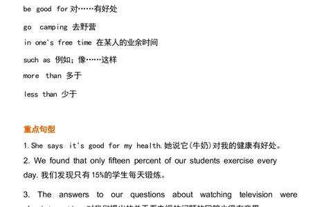 1_24秋《初中各科知识点梳理》_初中英语《知识梳理》7-9年级上下册_重点知识_人教版初中英语_上册_八上_UNIT2